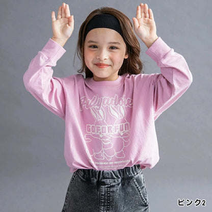 日本童裝 Branshes 寬鬆印花長袖上衣 100-150cm 男童款/女童款 秋季 TOPS