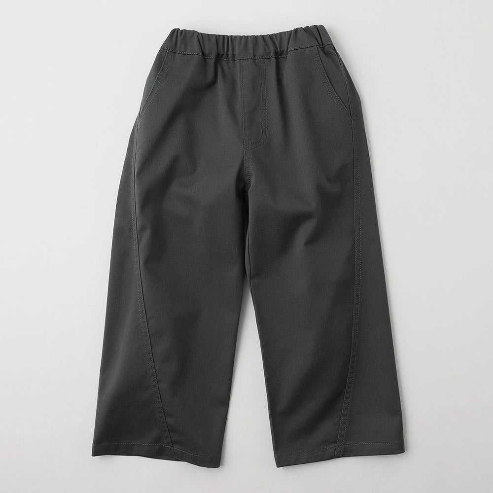 日本童裝 Branshes 彈性斜紋寬腳直筒長褲 100-160cm 男童款/女童款 秋季 PANTS