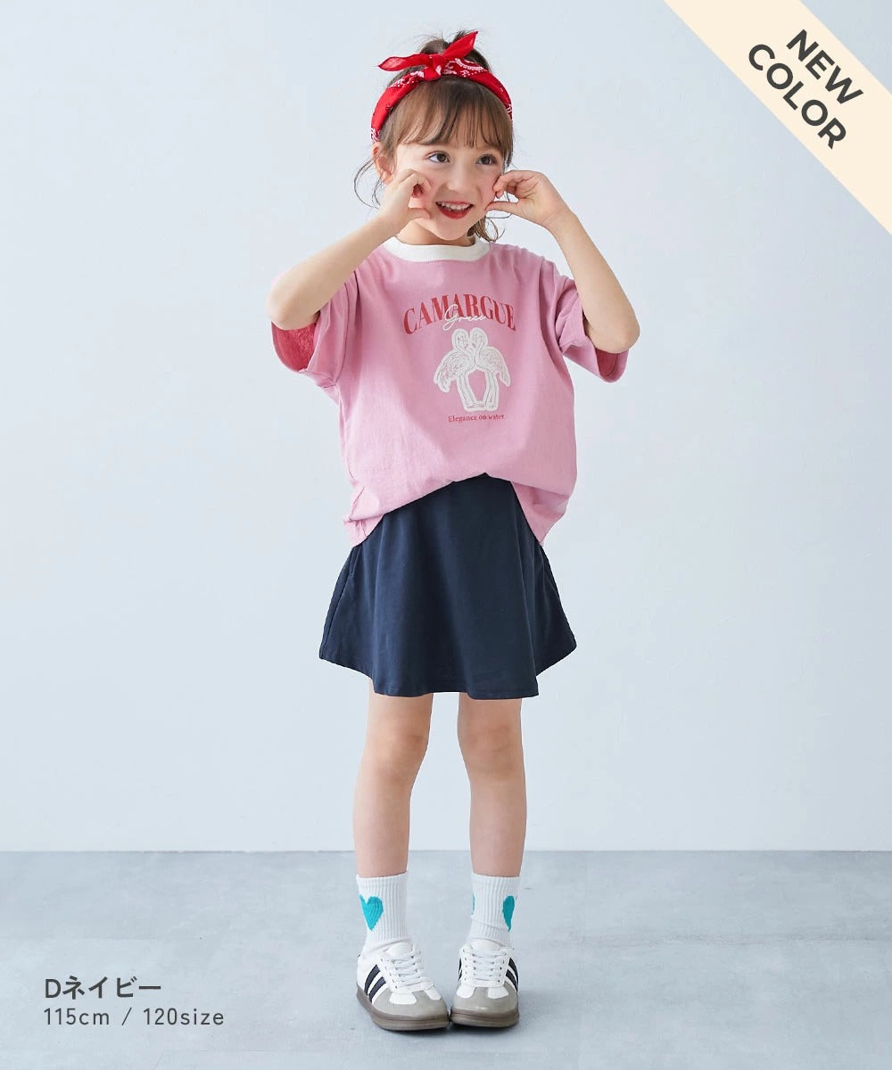 日本童裝 dev!rock 彩色純色兒童短裙 80-160cm 女童款 夏季SKIRTS