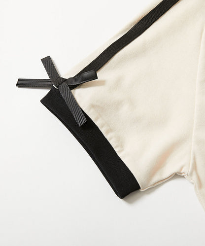 日本童裝 dev!rock 側緞帶條紋上衣 100-160cm 女童款 夏季 TOPS