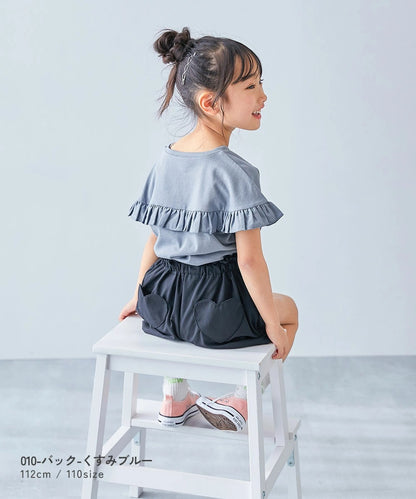 日本童裝 dev!rock 荷葉邊上衣 100-160cm 女童款 夏季 TOPS