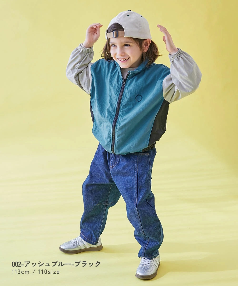 Japanese children's clothing dev!rock waterproof series stand collar thin jacket 100-160cm boys/girls spring and summer outerwear