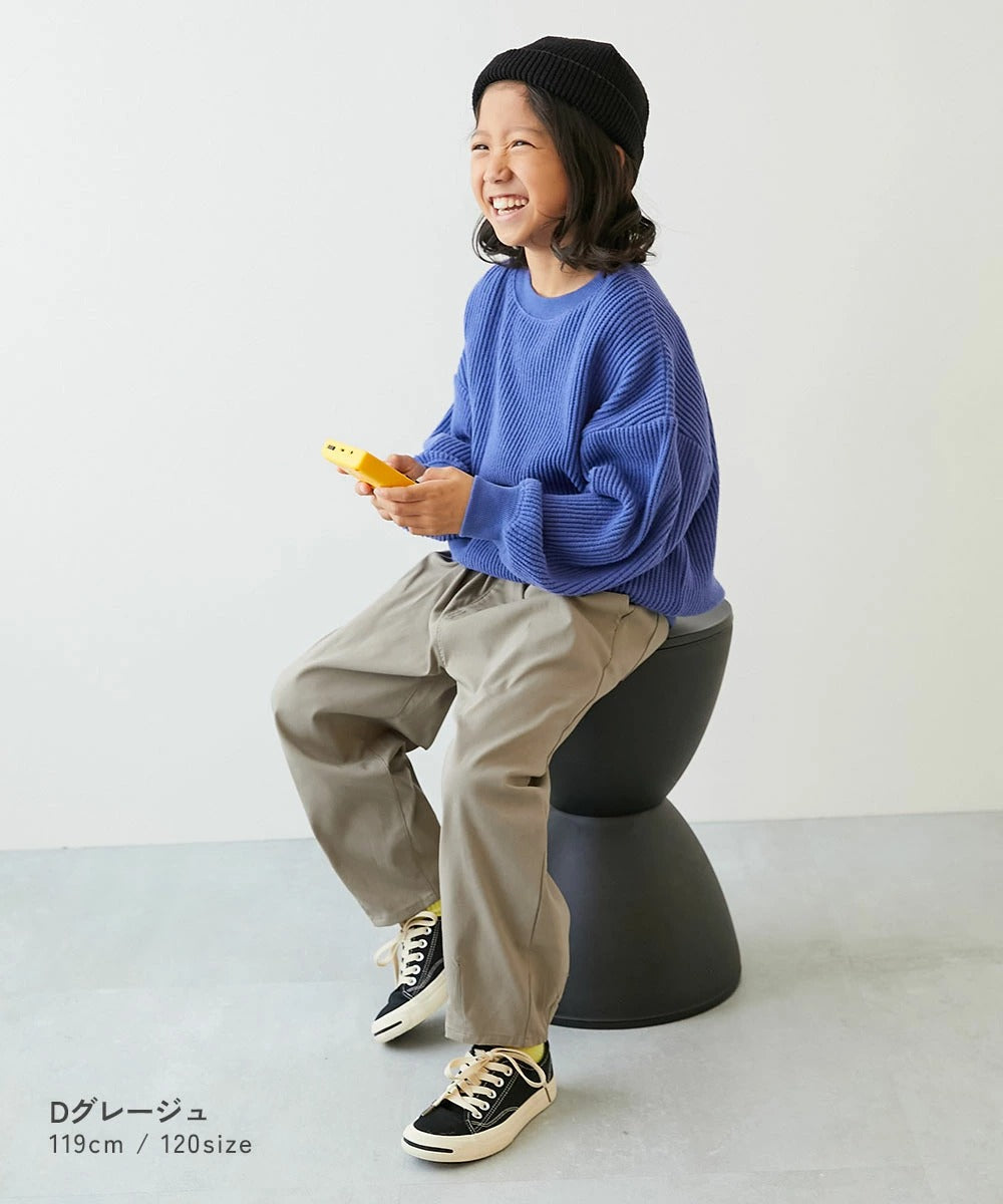 日本童裝 dev!rock 彈性斜紋寬鬆褲 100-160cm 男童款/女童款 PANTS 春季