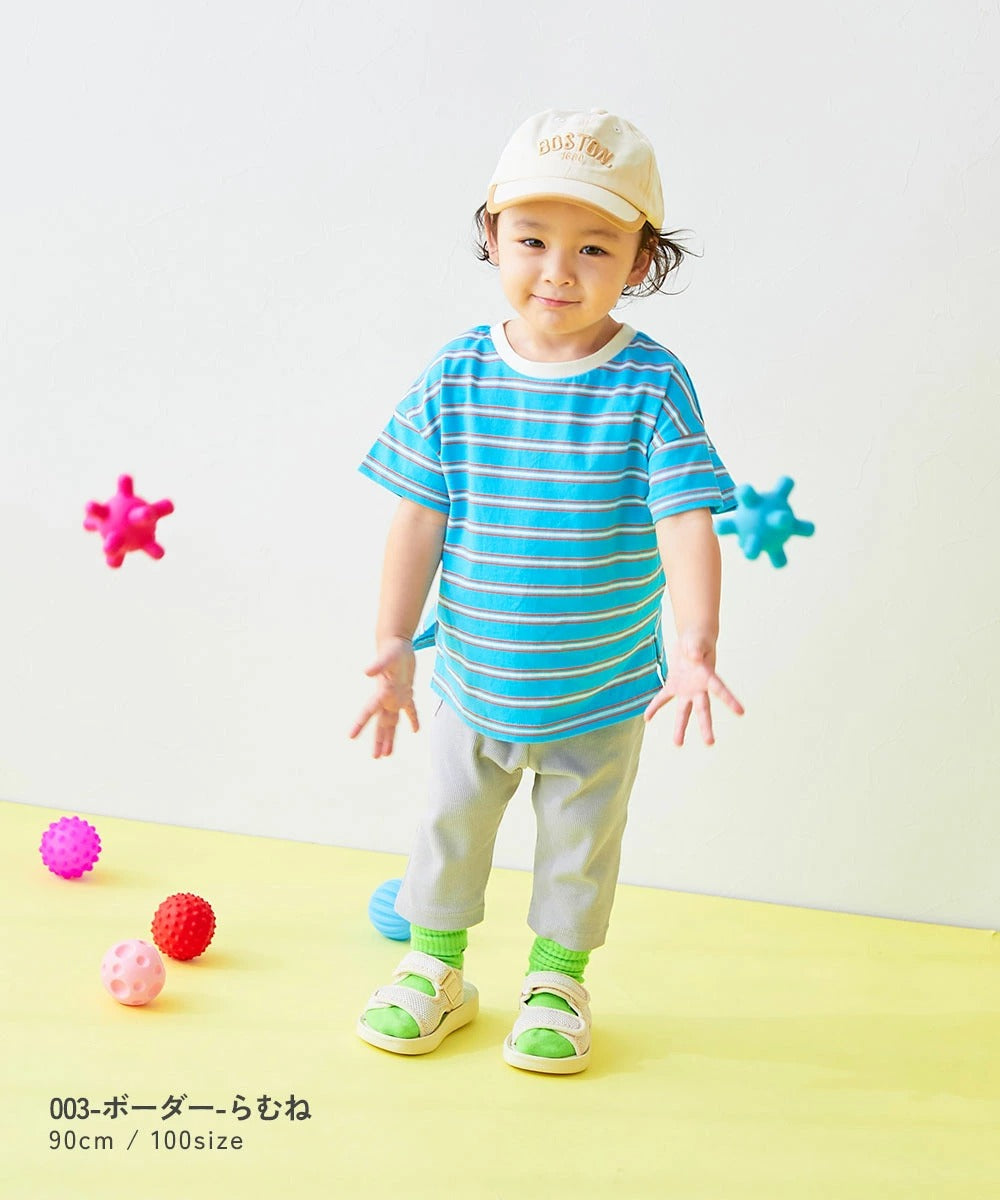 日本童裝 dev!rock 2Way 前後兩著 方便孩子自己換衣服 全印花短袖上衣 80-130cm 男童款/女童款 TOPS 夏季