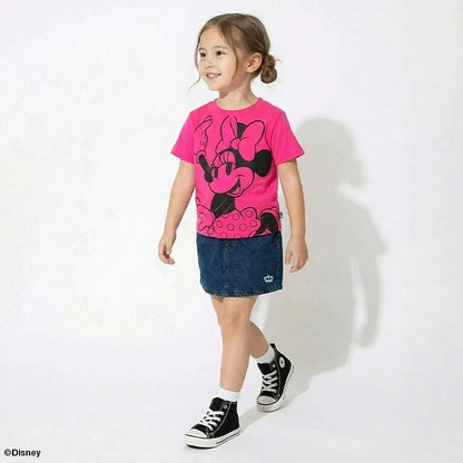 Japanese BDL x Disney parent-child print tops (80-150cm) for boys and girls (summer TOPS) 