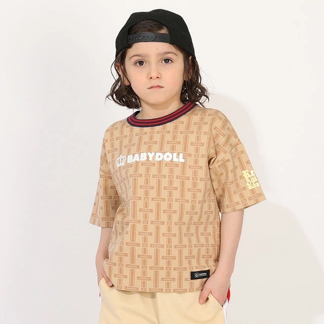 Japanese BDL x Disney parent-child print tops (80-150cm) for boys and girls (summer TOPS) 
