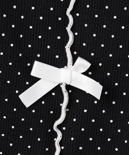 日本童裝 aF#a325 波點蝴蝶結上衣 110-160cm 女童款 夏季 TOPS