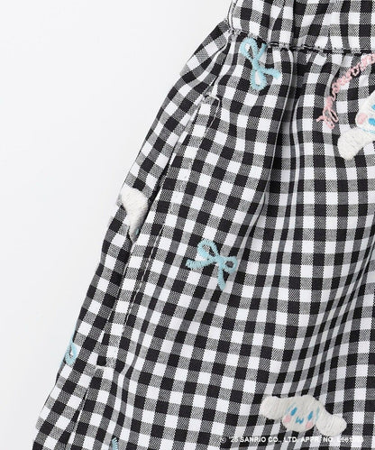 日本童裝 aF#a325 x Sanrio Cinnamoroll 刺繡圖案短褲 100-150cm 女童款 夏季 PANTS