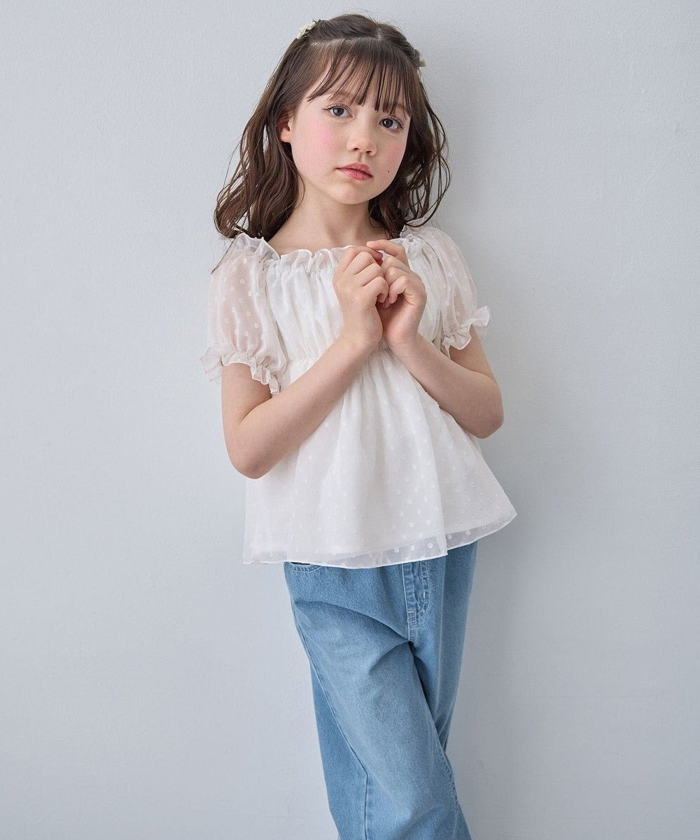 日本童裝 aF#a325 2Way 吊帶露肩上衣 110-160cm 女童款 夏季 TOPS