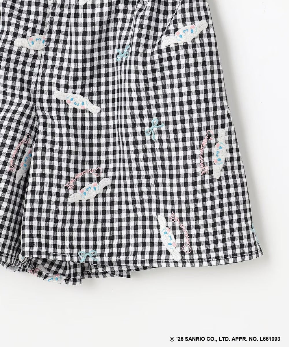 日本童裝 aF#a325 x Sanrio Cinnamoroll 刺繡圖案短褲 100-150cm 女童款 夏季 PANTS