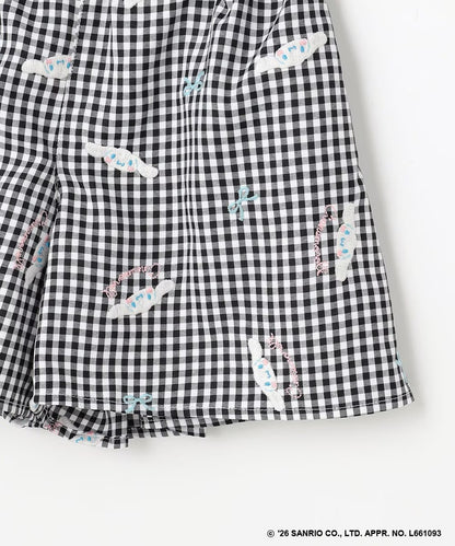 日本童裝 aF#a325 x Sanrio Cinnamoroll 刺繡圖案短褲 100-150cm 女童款 夏季 PANTS