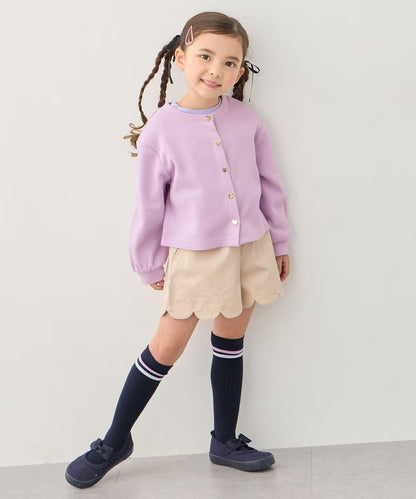 日本童裝 aF#a325 心型扣針織外套 90-150cm 女童款 春季 OUTERWEAR