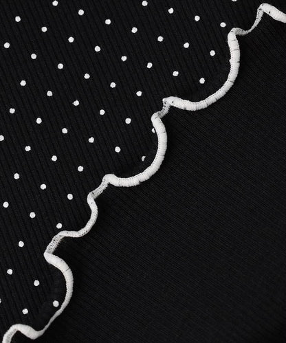 日本童裝 aF#a325 波點蝴蝶結上衣 110-160cm 女童款 夏季 TOPS