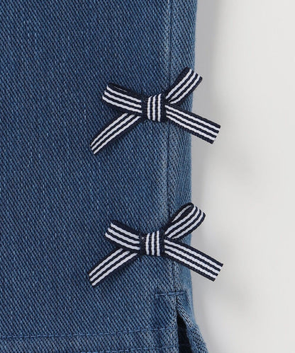 日本童裝 aF#a325 彈性牛仔長褲 90-150cm 女童款 夏季 PANTS