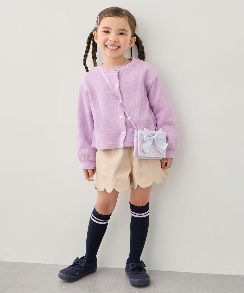 日本童裝 aF#a325 心型扣針織外套 90-150cm 女童款 春季 OUTERWEAR