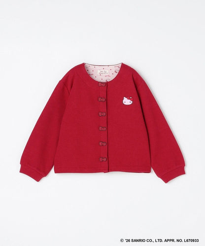 日本童裝 ANY#26 x Sanrio Hello Kitty 蝴蝶扣外套 100-150cm 女童款 秋季 OUTERWEAR 聖誕紅/新年紅