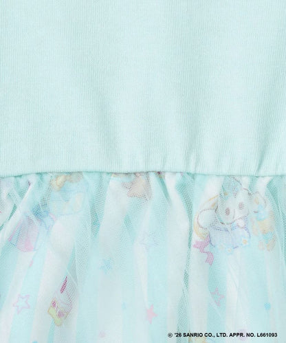 日本童裝 aF#a325 x Sanrio Cinnamoroll 2Way 領可拆 水手領連身裙 100-150cm 女童款 夏季 DRESSES