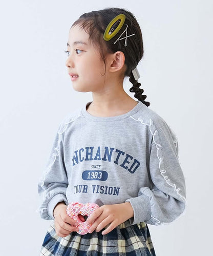 日本童裝 dev!rock 可愛肩袖上衣 100-160cm 女童款 秋季 TOPS