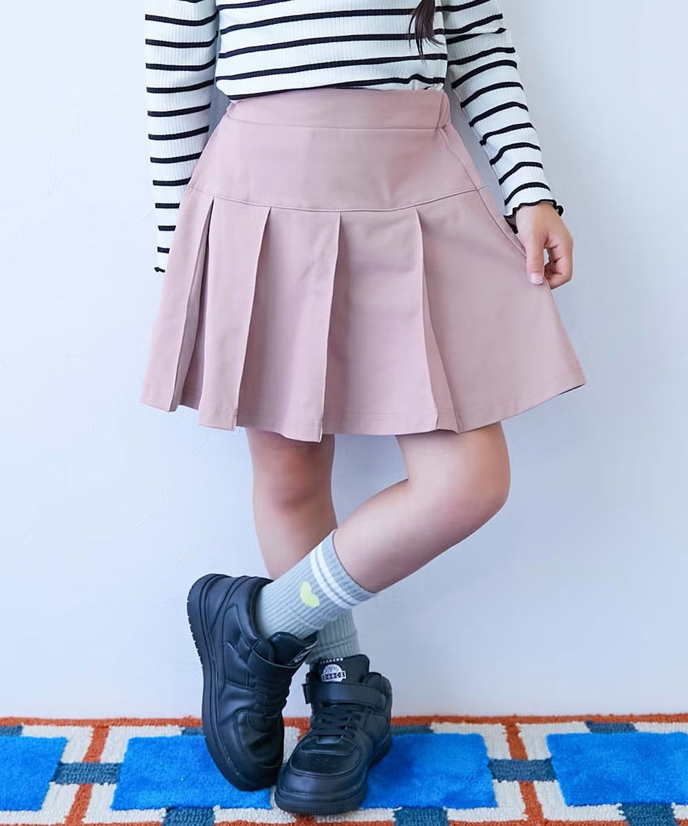 日本童裝 dev!rock 吸水速乾 抗起毛球 抗縮水 抗皺 百摺短裙 100-160cm 女童款 秋季 SKIRTS