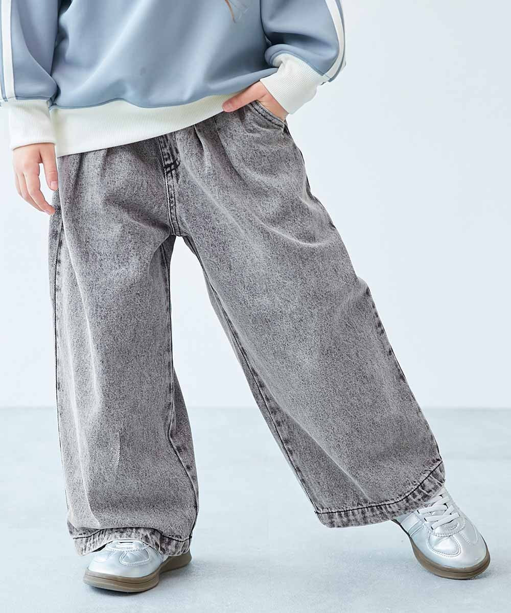 日本童裝 dev!rock 闊腿牛仔長褲 100-160cm 男童款/女童款 秋季 PANTS