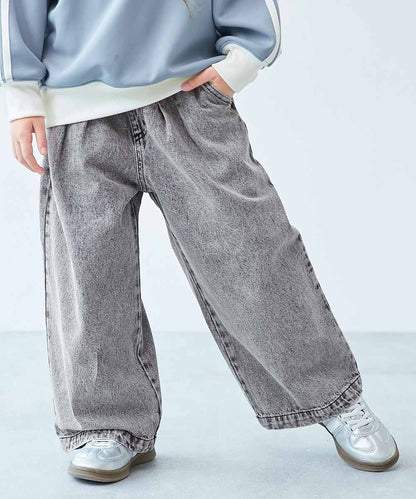 日本童裝 dev!rock 闊腿牛仔長褲 100-160cm 男童款/女童款 秋季 PANTS