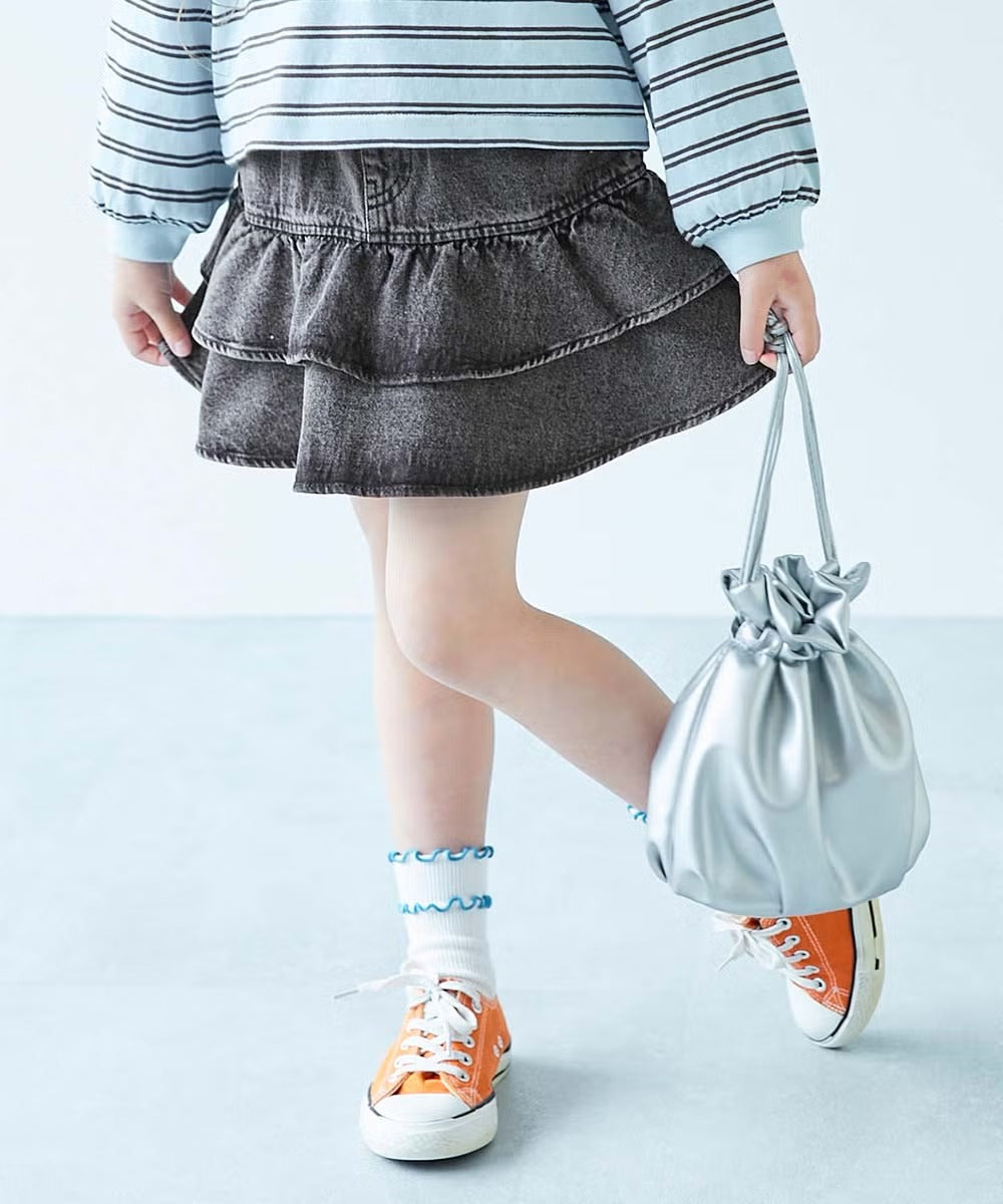 日本童裝 dev!rock 層層疊牛仔短裙 100-140cm 女童款 秋季 SKIRTS