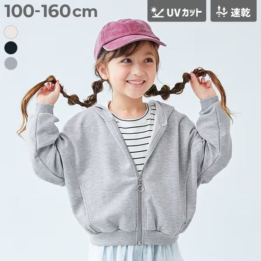 日本童裝 dev!rock 防UV 速乾系列 衛衣外套 100-160cm 女童款 冬季 OUTERWEAR