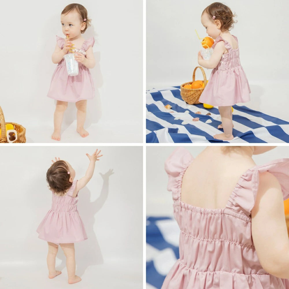 日本童裝 Branshes 吊帶連衣 70-80cm 女童款 初生嬰兒 夏季 Jumpsuit