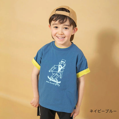 日本童裝 Branshes 印花短袖上衣 90-150cm 男童款 夏季 TOPS