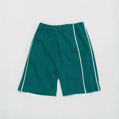 日本童裝 Branshes 撞色華夫格短褲 80-150cm 男童款 夏季 PANTS