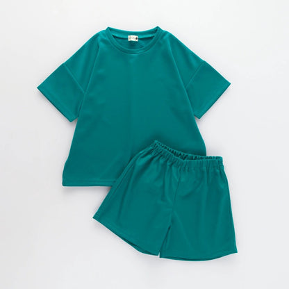 日本童裝 Branshes 防UV 接觸冷感 休閒兩件套裝 90-150cm 男童款 夏季 TOPS PANTS