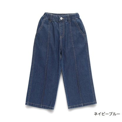 日本童裝 Branshes 牛仔寬褲 90-150cm 女童款 夏季 PANTS