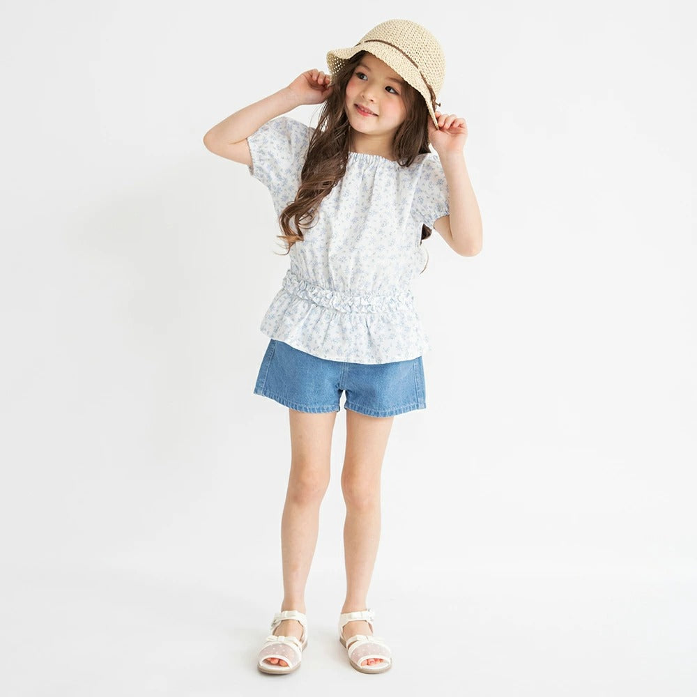日本童裝 Branshes 蝴蝶結繫帶短褲 80-150cm 女童款 夏季 PANTS