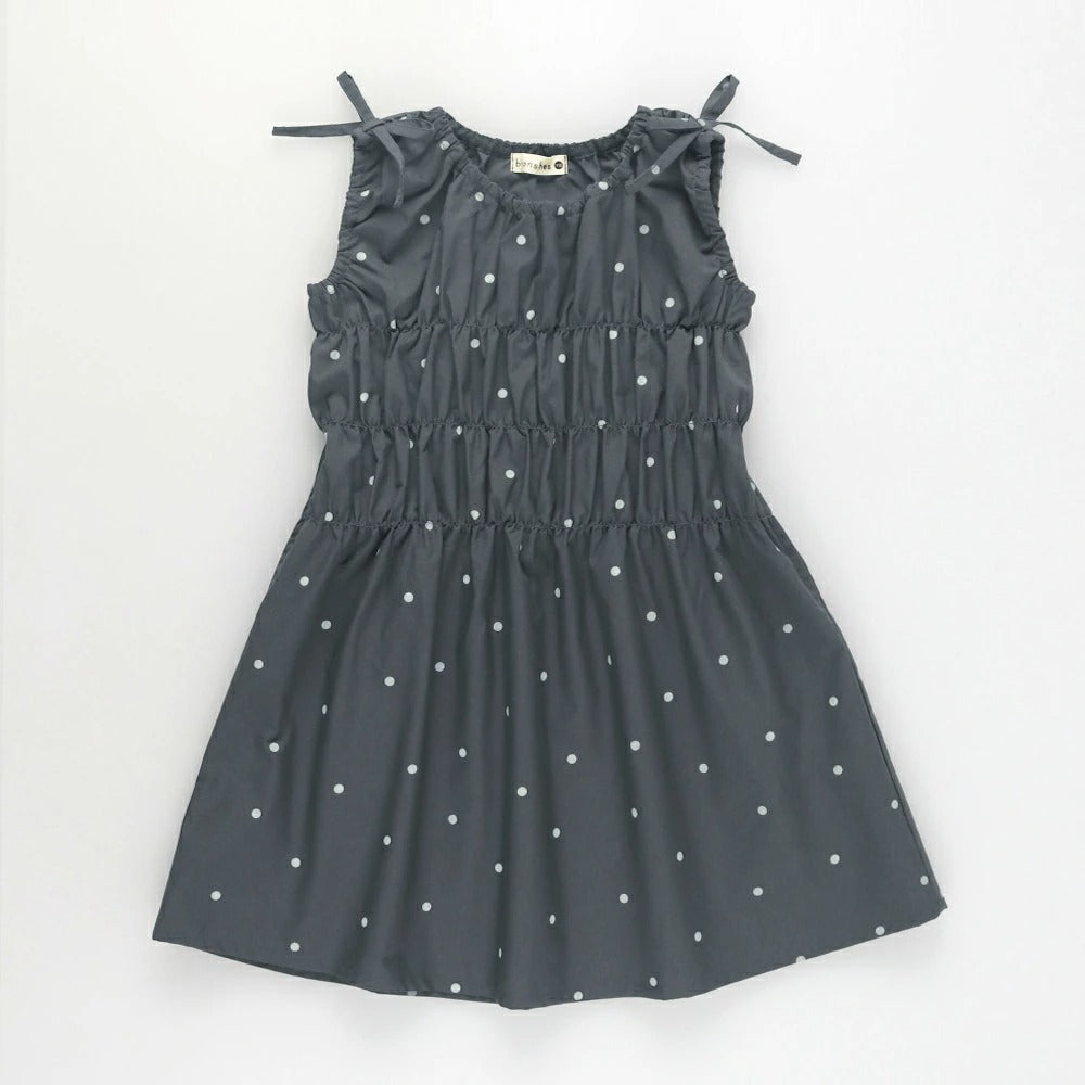 日本童裝 Branshes 接觸冷感 皺褶連身裙 80-150cm 女童款 夏季 DRESSES