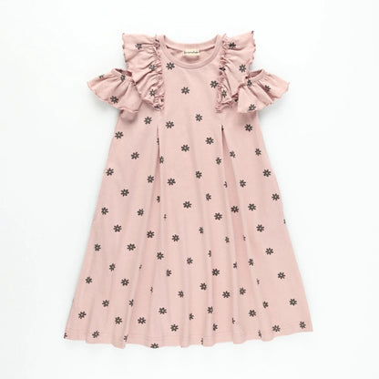日本童裝 Branshes 露肩連身裙 80-130cm 女童款 夏季 DRESSES