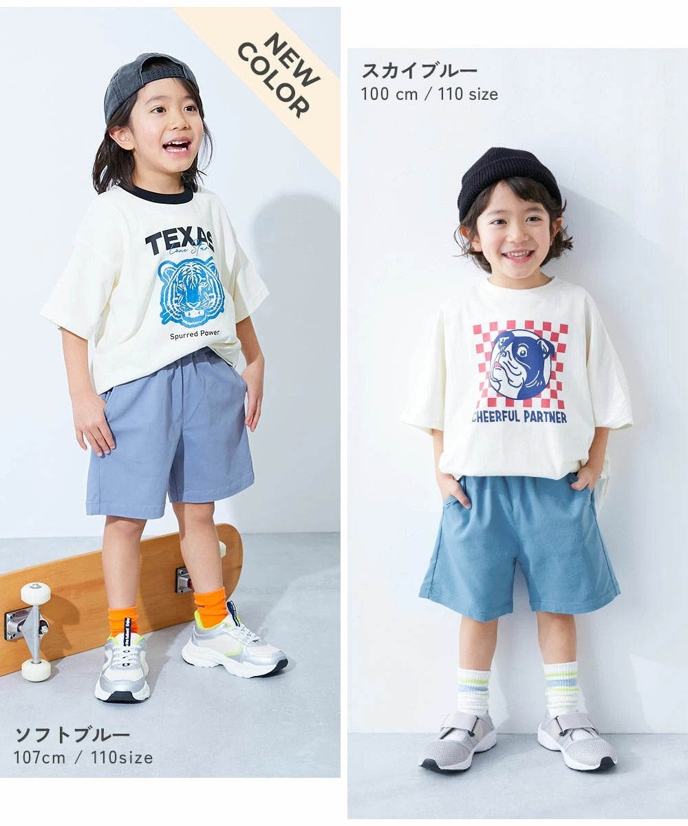 日本童裝 dev!rock 彈性斜紋短褲 80-160cm 男童款/女童款 PANTS 夏季