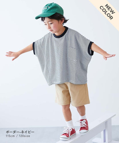 日本童裝 dev!rock 飛鼠袖上衣 100-160cm 男童款/女童款 TOPS 夏季