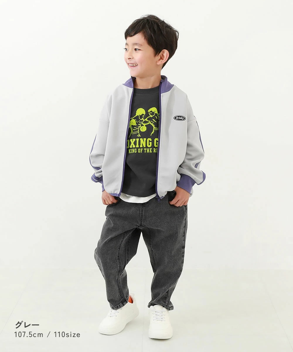 日本童裝 dev!rock 側條紋拉鍊外套 100-160cm 男童款/女童款 OUTERWEAR 春季