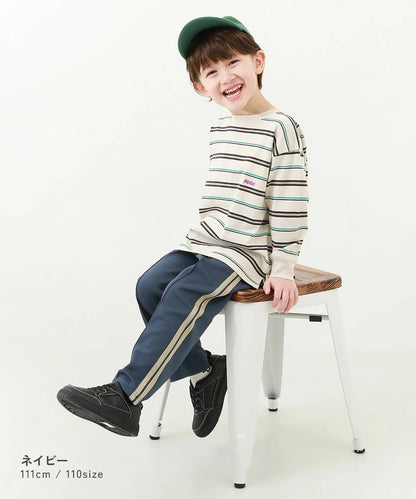 日本童裝 dev!rock 側條紋長褲 100-160cm 男童款/女童款 PANTS 春季