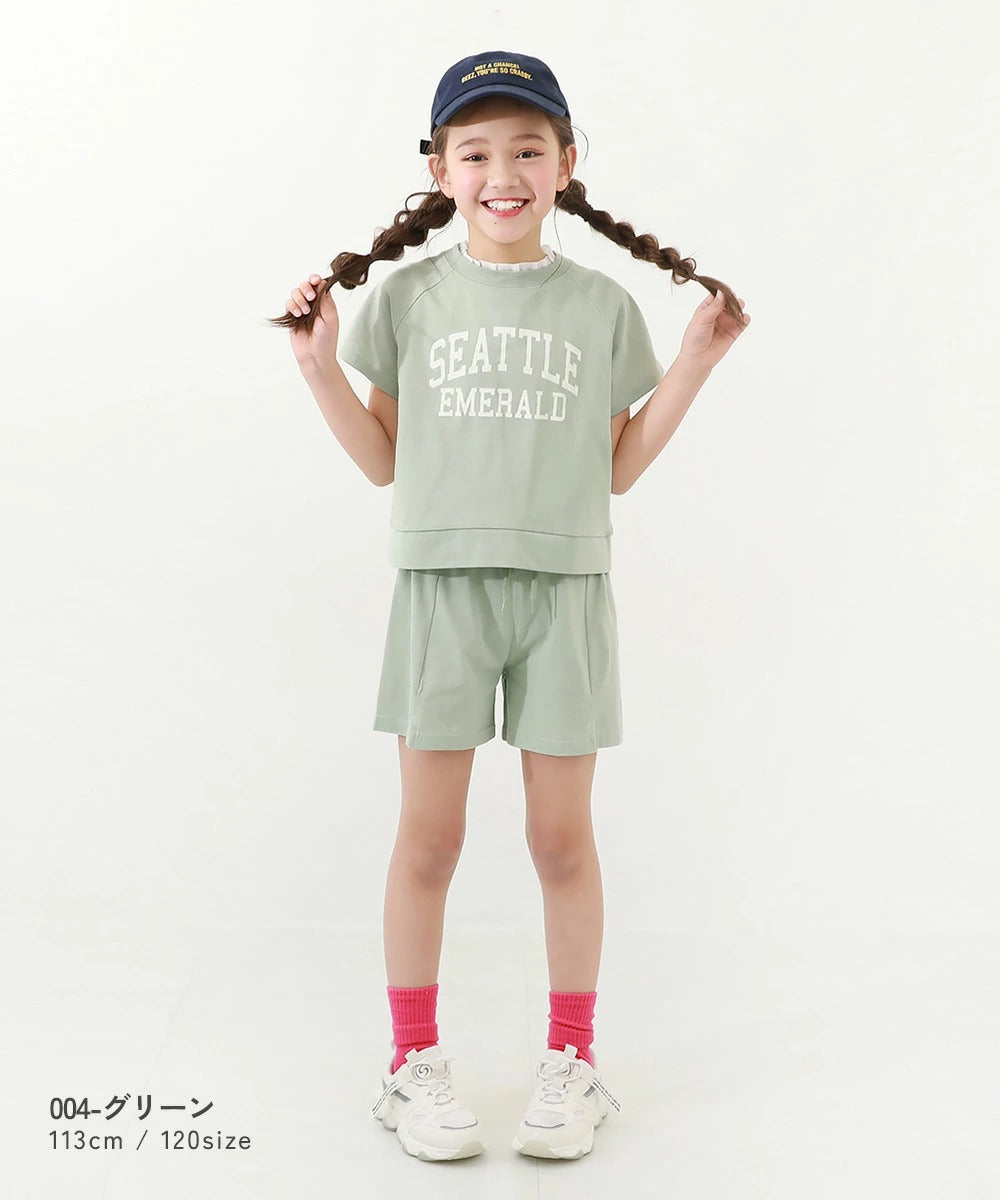 日本童裝 dev!rock 休閒兩件套裝 100-160cm 女童款 夏季 TOPS PANTS