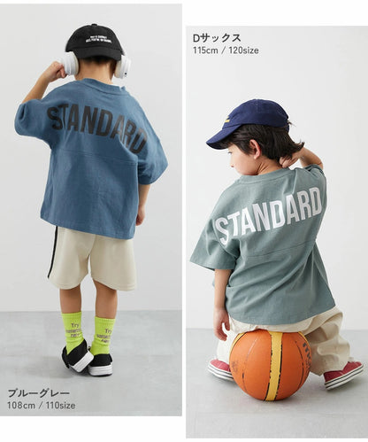 日本童裝 dev!rock 耐穿 耐洗不易變形 字母印花短袖上衣 80-160cm 男童款/女童款 TOPS 夏季