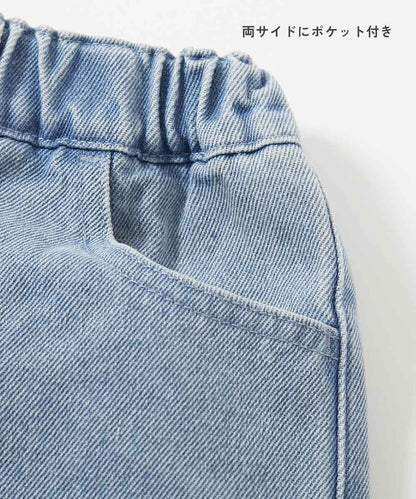 日本童裝 dev!rock 愛心花朵刺繡牛仔短褲 100-160cm 女童款 夏季 PANTS