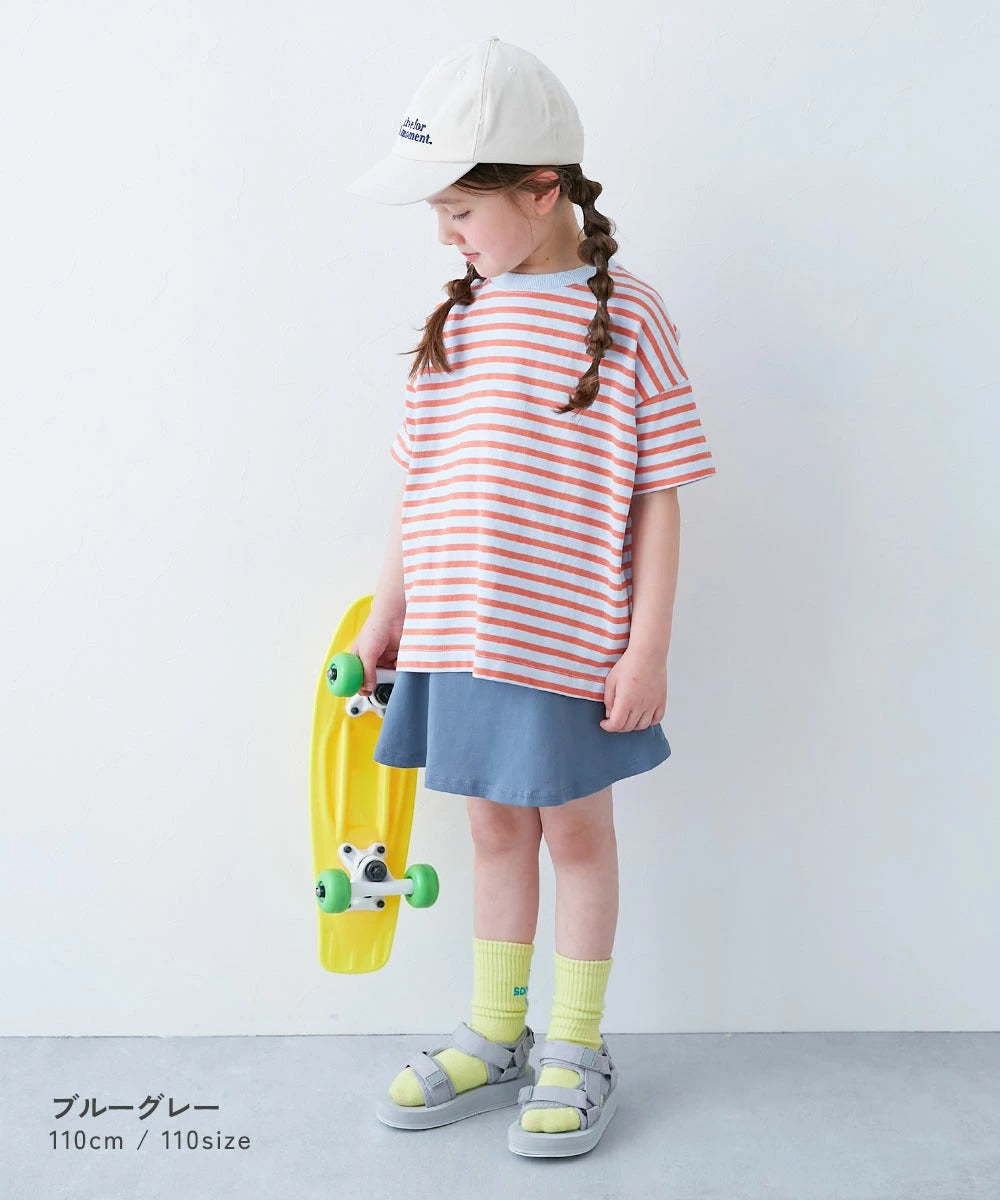 日本童裝 dev!rock 彩色純色兒童短裙 80-160cm 女童款 夏季SKIRTS