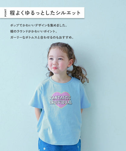 日本童裝 dev!rock 印花短袖上衣 90-160cm 女童款 夏季 TOPS