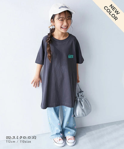 日本童裝 dev!rock 	印花七分袖插肩連身裙 100-160cm 女童款 夏季 DRESSES