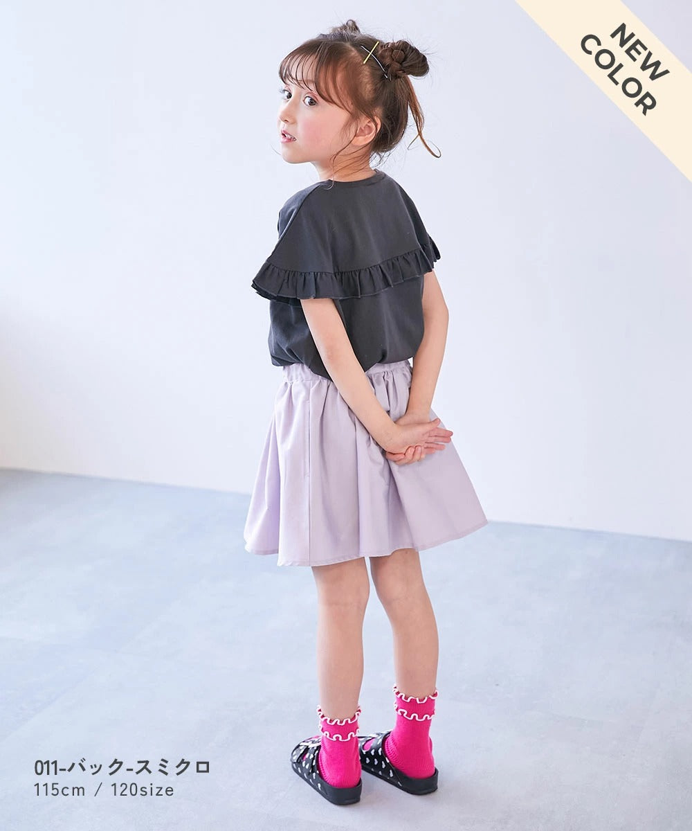 日本童裝 dev!rock 荷葉邊上衣 100-160cm 女童款 夏季 TOPS