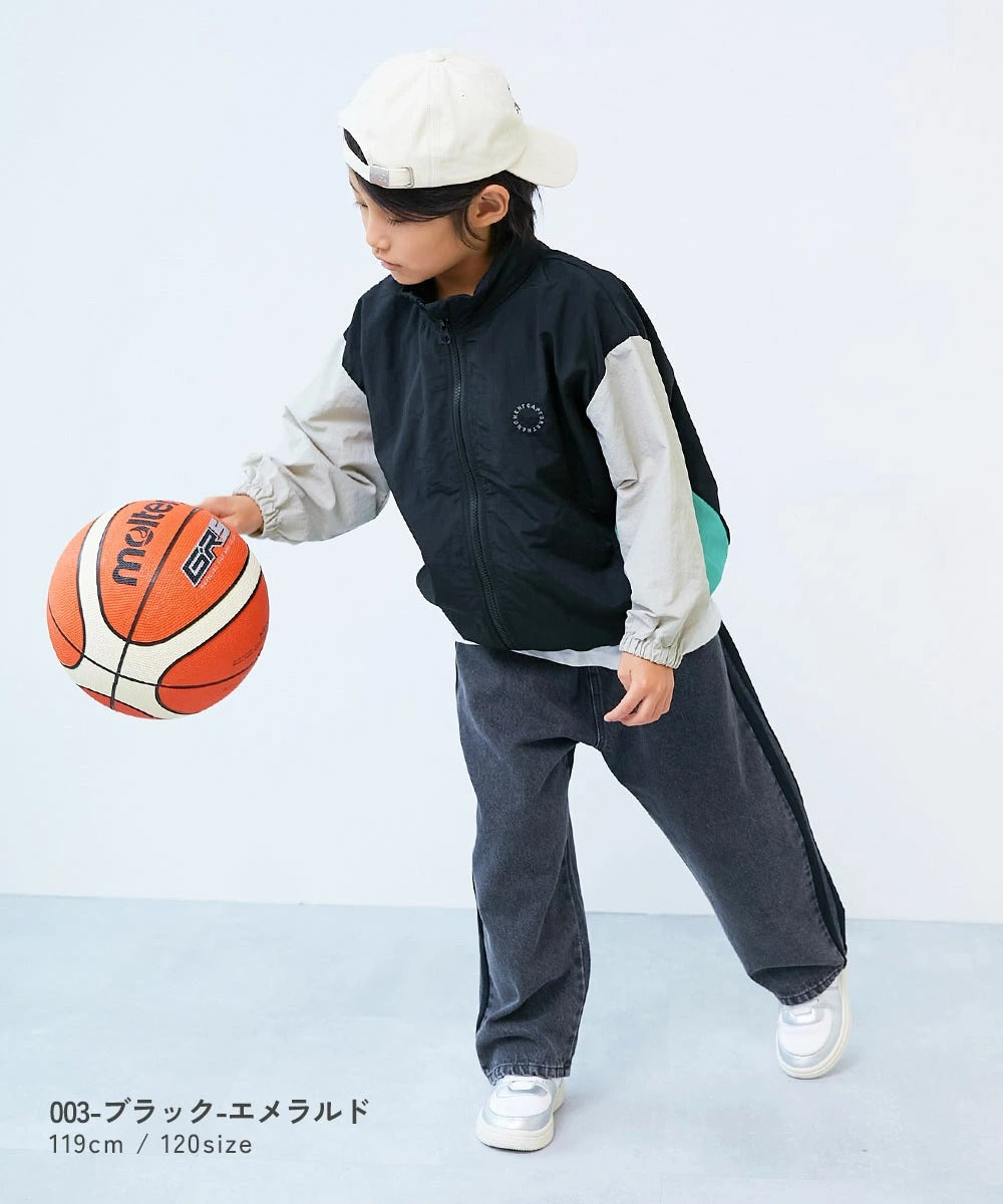 Japanese children's clothing dev!rock waterproof series stand collar thin jacket 100-160cm boys/girls spring and summer outerwear