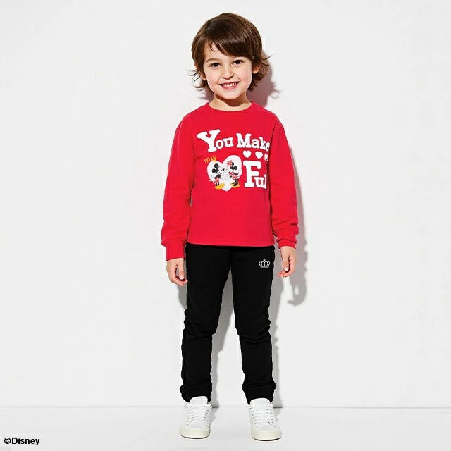 Japanese BDL x Disney parent-child print tops (80-150cm) for boys and girls (summer TOPS) 