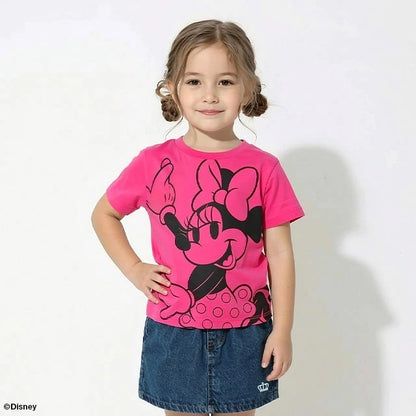 Japanese BDL x Disney parent-child print tops (80-150cm) for boys and girls (summer TOPS) 