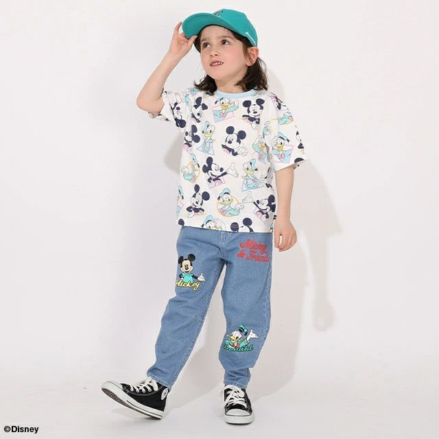 Japanese BDL x Disney parent-child print tops (80-150cm) for boys and girls (summer TOPS) 